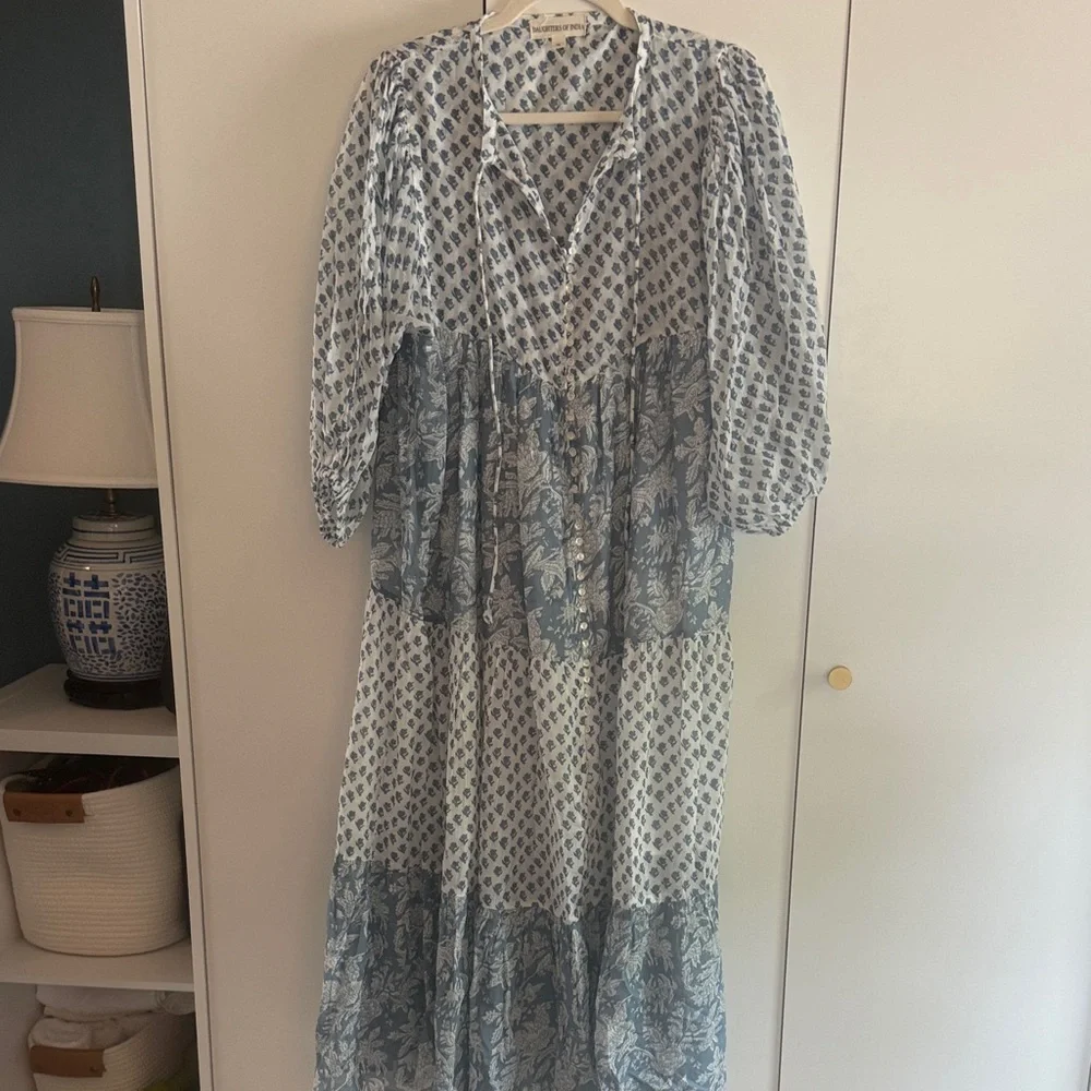 Daughters of India Nora Aquamarine Dress - Picture 6 of 10